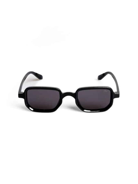 AV Sunglasses Kaia Women's Sunglasses with Black Plastic Frame and Black Lens