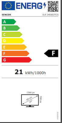 Sencor Smart Τηλεόραση 24" HD Ready LED SLE 24S602TCS (2022)