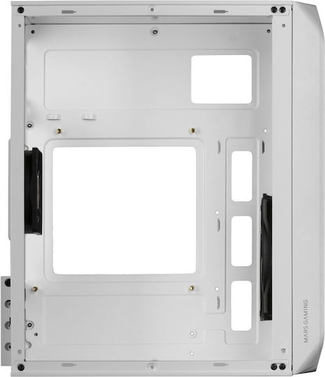Mars Gaming MC-S2W Gaming Mini-Turm Computergehäuse mit RGB-Beleuchtung Weiß