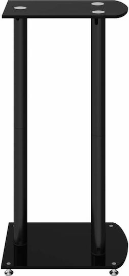 vidaXL Speaker Stands in Black Color