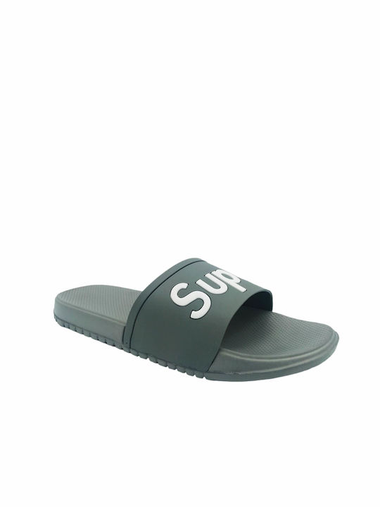 Jomix Men's Slides Gray