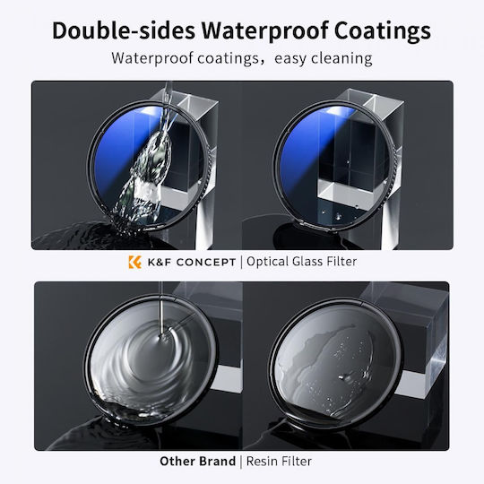 K&F Concept CPL / ND / UVFilter Kit 55mm for Camera Lenses