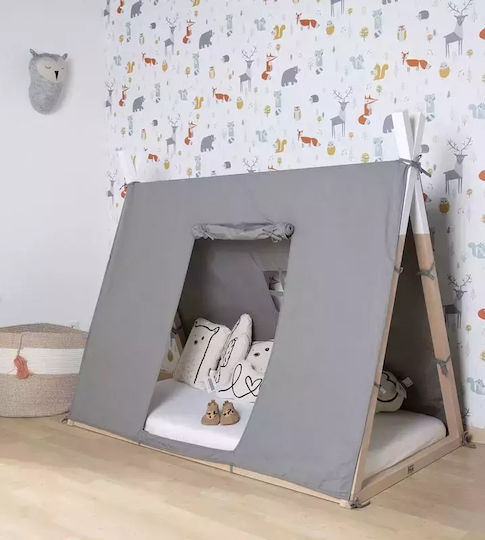 Κάλυμμα Κρεβατιού Tipi Σκηνή Γκρι 140x70cm