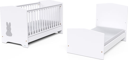 Casababy Rabbit Σετ Βρεφικού Δωματίου με Κρεβάτι & Συρταριέρα Λευκό / Καφέ