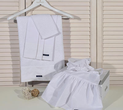 Nautica Baptism Towel Set Λευκό