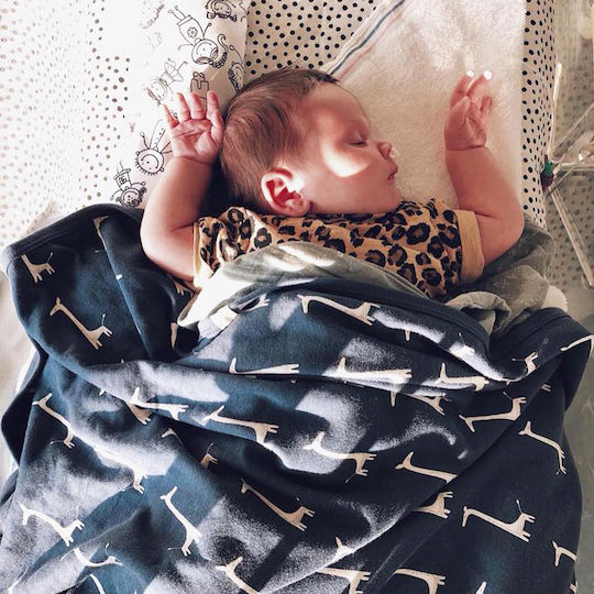 Fresk Baby Blanket Swaddle & Nursery Swan 80x100cm