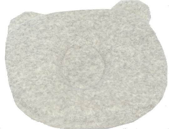 Greco Strom Βρεφικό Μαξιλάρι Πλαγιοκεφαλίας Memory Foam Bear Γκρι 17x20εκ.