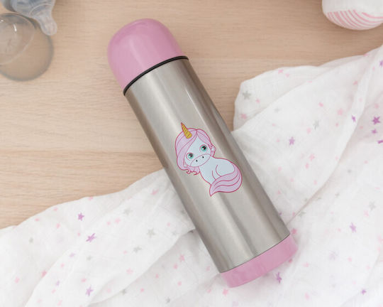 Kiokids Μονόκερος Βρεφικό Θερμός Υγρών Ανοξείδωτο 500ml