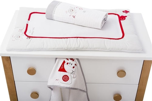 Bebe Stars Soft Changing Pad with Cover Happy Travel made of Fabric 48x80cm