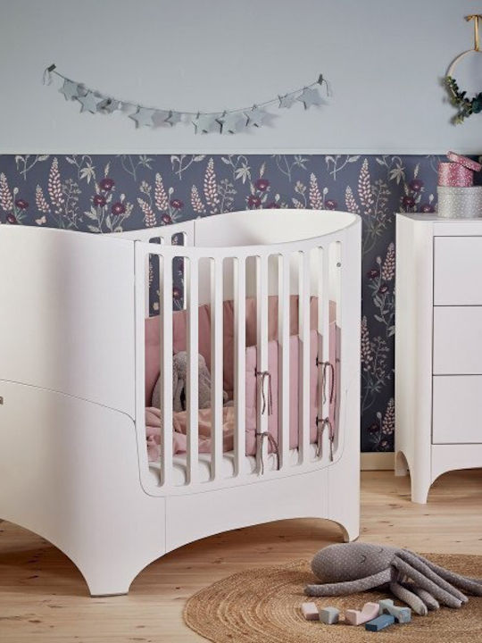 Leander Pătuț Bebeluși Bed Alb pentru Saltea x