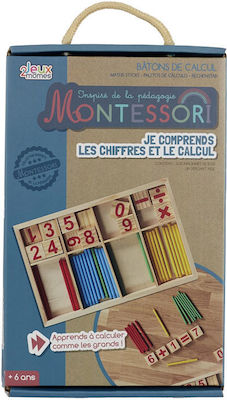 Αριθμοί με Sticks Montessori Lehrspielzeug Buchstaben und Zahlen aus Holz für 6+ Jahre