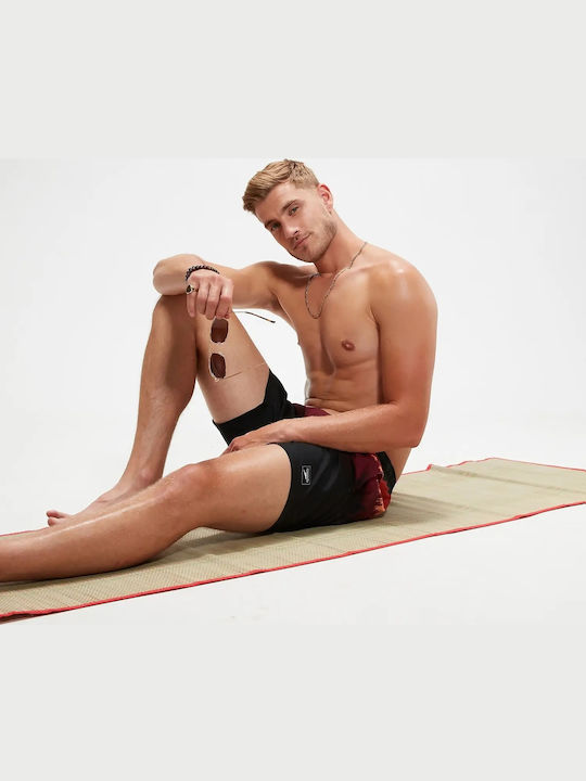 Men's Swimwear Shorts Red Striped