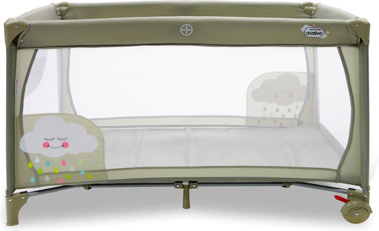Asalvo Speed Laufstall mit Matratze Beige 125x65cm
