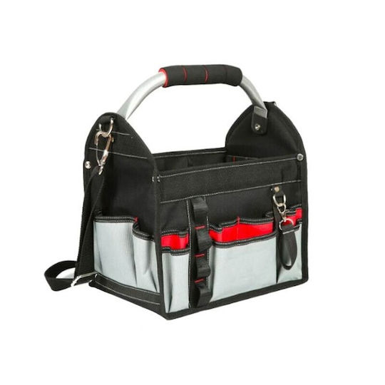 Kraft & Dele Open Top Over the Shoulder Tool Bag Black