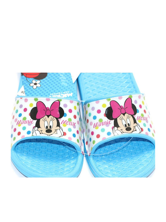 Kinder Badeschlappen Minnie Hellblau Minnie Mouse