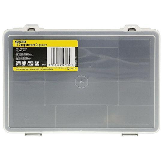 Stanley Ταμπακιέρα Εργαλείων 11 Θέσεων Μαύρη 24x17x5εκ.