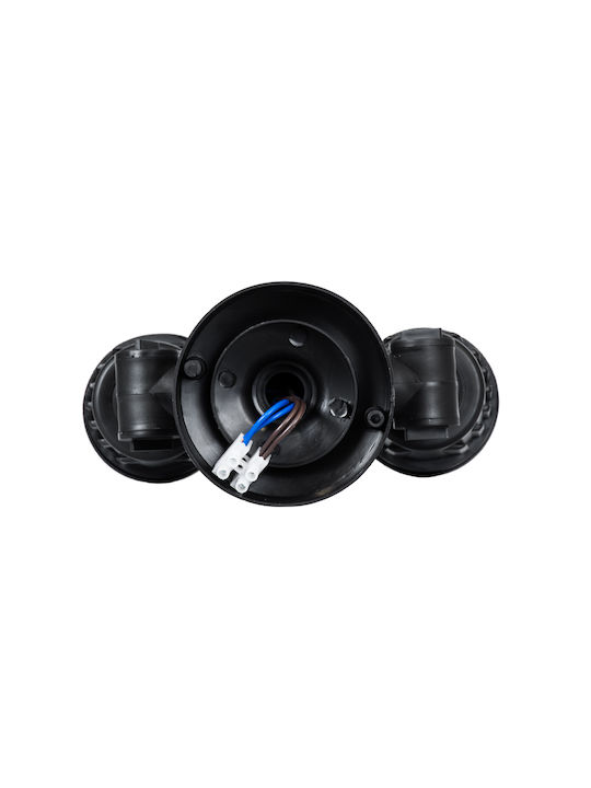 GloboStar Grasedo Waterproof Outdoor Ceiling Spot E27 in Black Color 61616