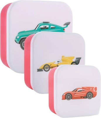 I-Total Cars Kids Set Lunch Plastic Box Multicolour