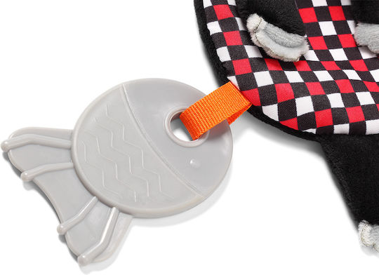 Babyono Μπάλα Contrast Cmore Collection από Ύφασμα με Ήχους για 3+ Μηνών