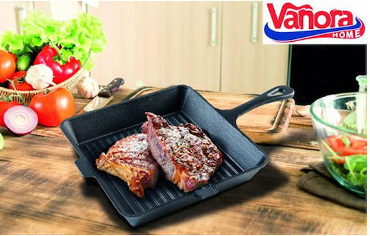 Vanora Τηγάνι Grill Μαντεμένιο