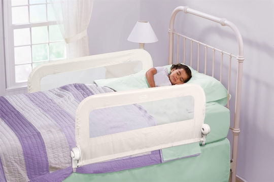 Summer Infant Grow With Me Bed Rail Guard Simple Placement made of Fabric in White Color 90x42cm 2pcs