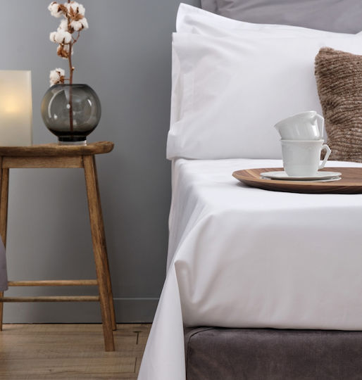 Cokitex Hotel Duvet Cover Coki Cotton Percale 200TC 100% Cotton 165x245cm