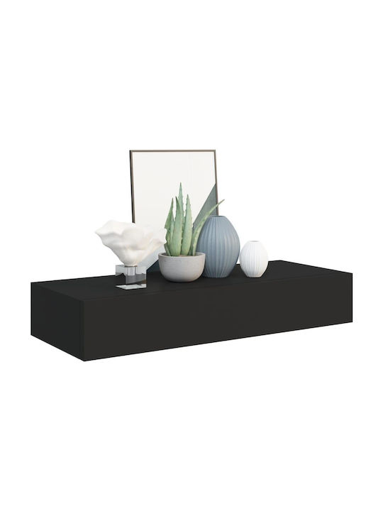 Raft Perete Negru 60x23.5x10cm