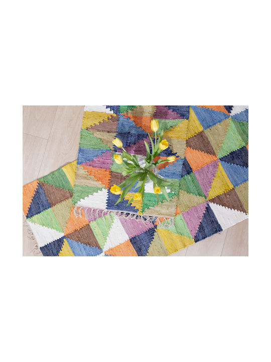 InTheBox Trigonal Teppich Rechteckig Sommer Baumwolle mit Fransen Multicolour