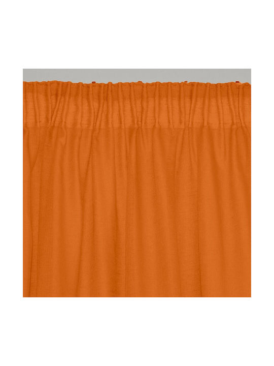Lino Home Perdea Cu Coafură Line 503 Portocalie 145x295cm