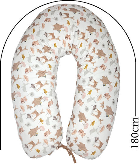 Baby Star Cover for Nursing Pillow Beige