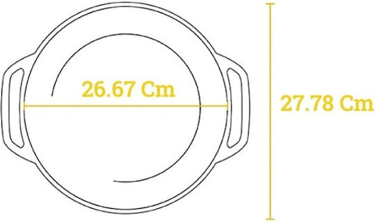 Lodge Βαθιά Κατσαρόλα από Μαντέμι 5.68lt / 34cm