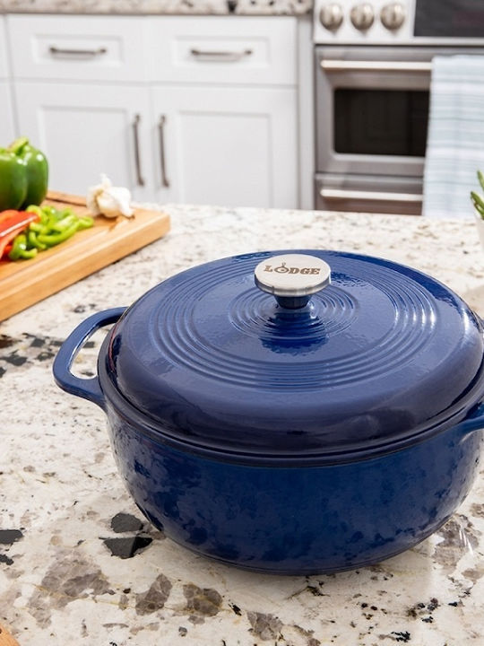Lodge Βαθιά Κατσαρόλα από Μαντέμι 5.68lt / 34cm