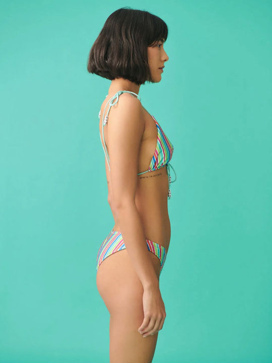 Tequila Stripes Bikini Inferioare Cu Dungi Că Lime
