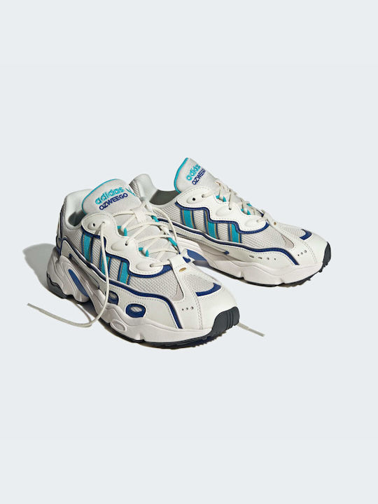 adidas Ozweego Unisex Chunky Adidași Off White / Royal Blue / Lucid Cyan