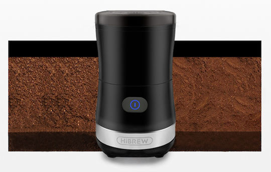 Hibrew BM01T-1 Electric Coffee Grinder 70W with Grain Capacity 350g and 2 Grind Levels Black