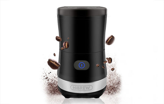 Hibrew BM01T-1 Electric Coffee Grinder 70W with Grain Capacity 350g and 2 Grind Levels Black