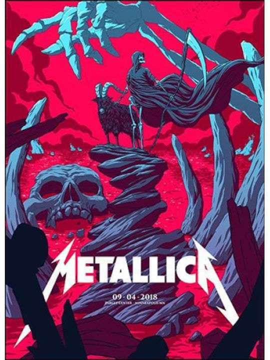 Takeposition Φούτερ Metallica σε Γαλάζιο χρώμα