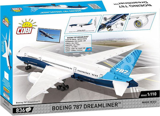 Cobi Blocks Boeing 787-8 Dreamliner for 9+ Years 836pcs