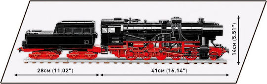 Cobi Building Blocks Trains DR BR 52 Steam Locomotive for 10 Plus Years 2505 Pieces