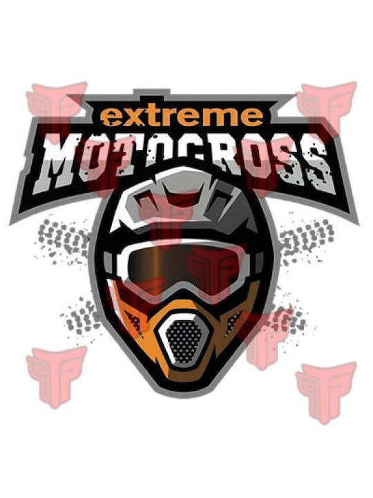 Takeposition Extreme Motocross Ανδρικό T-shirt Κοντομάνικο Λευκό