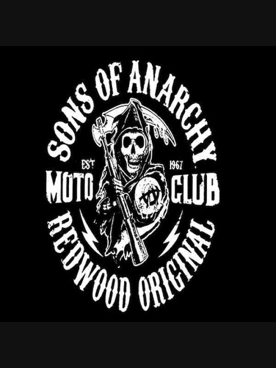 Takeposition Μπλούζα Sons of Anarchy σε Μαύρο χρώμα