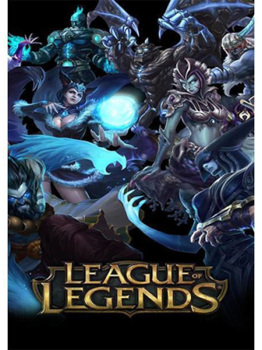 Takeposition Φούτερ με Κουκούλα League Of Legends σε Μπλε χρώμα