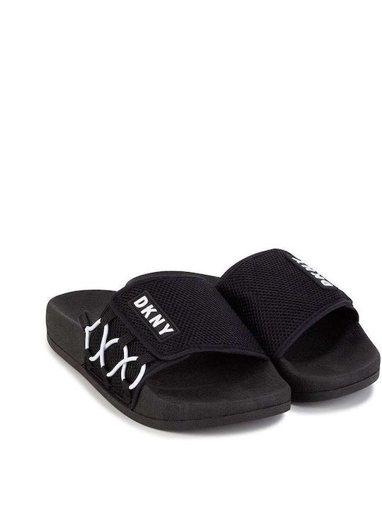 DKNY Παιδικές Σαγιονάρες Slides Μαύρες