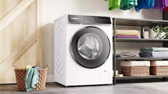 Bosch Πλυντήριο Ρούχων 10kg με Τεχνολογία Ατμού 1400 Στροφών Home Connect WGB25410GR