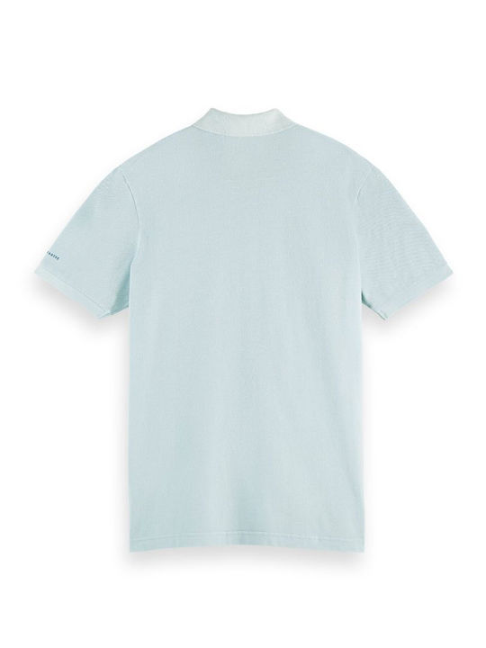 Scotch & Soda Men's Short Sleeve Blouse Polo Light Blue