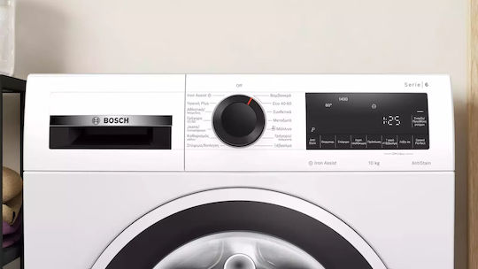 Bosch Waschmaschine 10kg mit Dampftechnologie 1400 Umdrehungen Bügeleisenhilfe WGG254ZLGR