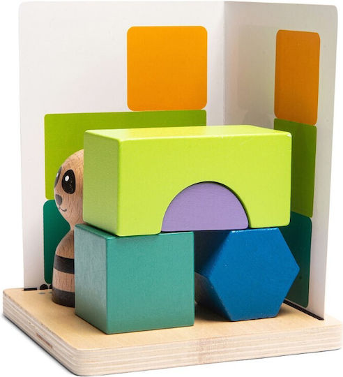 BS Toys Τουβλάκια Panda Ξύλινα για 6+ Ετών 7τμχ