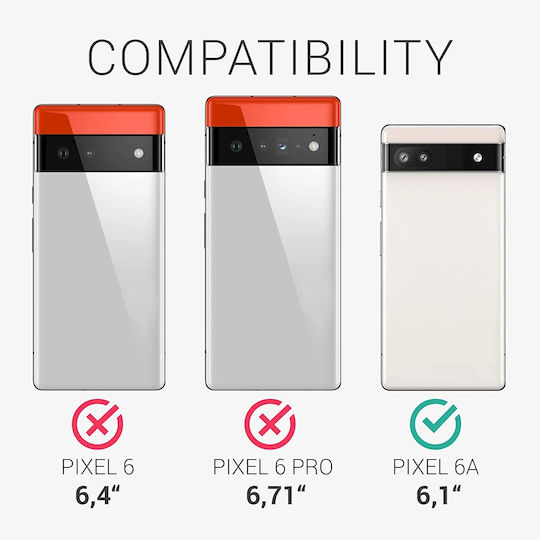 KWmobile Navigational Compass Back Cover Ξύλινο Αδιάβροχο Καφέ (Google Pixel 6a)