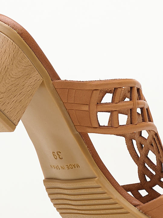Leder Sandalen Anatomisch Tabac Braun