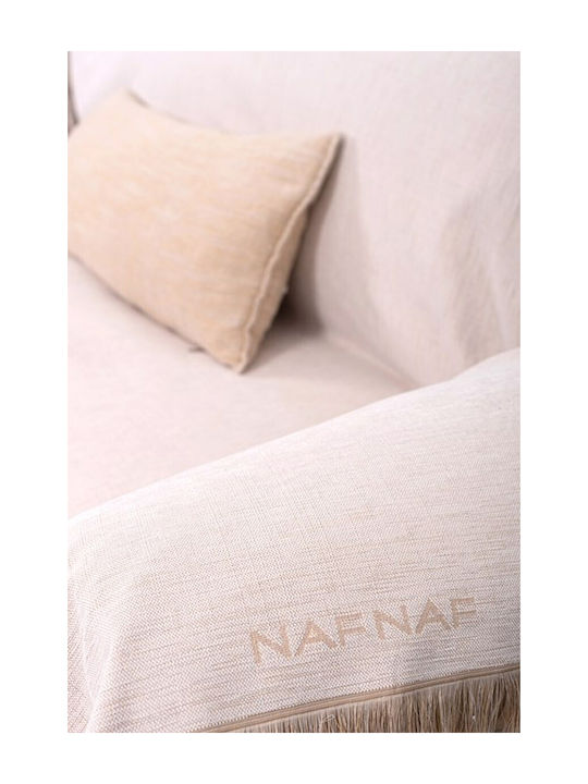 Naf Naf 358-90 Ριχτάρι Τετραθέσιου Καναπέ Chenille 180x350εκ. Ecru
